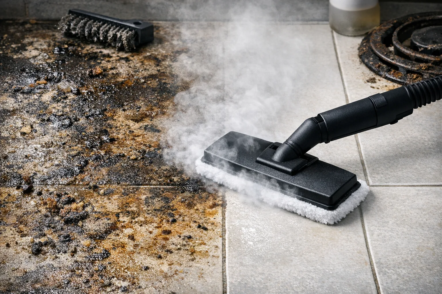 Wie Sie hartnaeckigen Schmutz mit dem Dampfreiniger sicher und effektiv entfernen